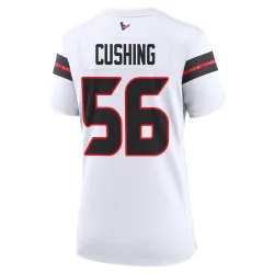 Houston Texans Women's Game White Jersey (56 Brian Cushing)