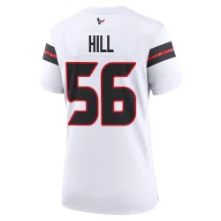 Houston Texans Women's Game White Jersey (56 Jamal Hill)