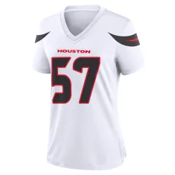 Houston Texans Women's Game White Jersey (57 Blake Fisher)