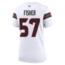 Houston Texans Women's Game White Jersey (57 Blake Fisher)