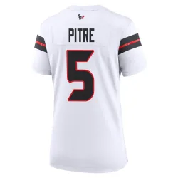 Houston Texans Women's Game White Jersey (5 Jalen Pitre)