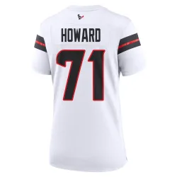 Houston Texans Women's Game White Jersey (71 Tytus Howard)