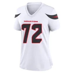 Houston Texans Women's Game White Jersey (72 Dylan Deatherage)