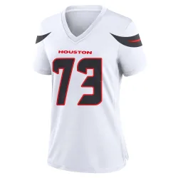 Houston Texans Women's Game White Jersey (73 LaDarius Henderson)