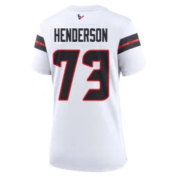 Houston Texans Women's Game White Jersey (73 LaDarius Henderson)