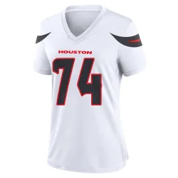 Houston Texans Women's Game White Jersey (74 Cam Robinson)