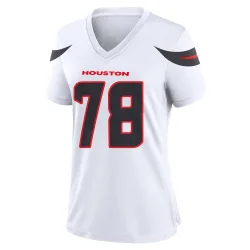 Houston Texans Women's Game White Jersey (78 Zach Thomas)