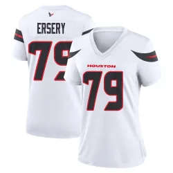 Houston Texans Women's Game White Jersey (79 Aireontae Ersery)