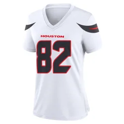 Houston Texans Women's Game White Jersey (82 Jaylin Noel)