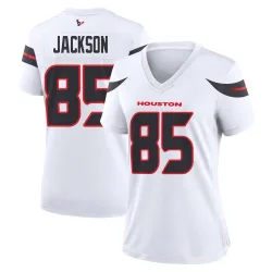 Houston Texans Women's Game White Jersey (85 Daniel Jackson)