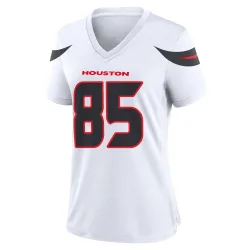 Houston Texans Women's Game White Jersey (85 Daniel Jackson)