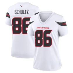 Houston Texans Women's Game White Jersey (86 Dalton Schultz)