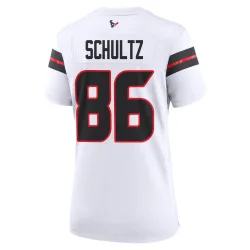 Houston Texans Women's Game White Jersey (86 Dalton Schultz)