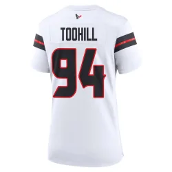 Houston Texans Women's Game White Jersey (94 Casey Toohill)