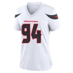 Houston Texans Women's Game White Jersey (94 Jayden Peevy)