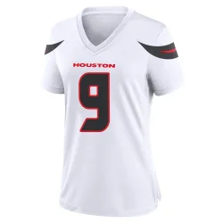 Houston Texans Women's Game White Jersey (9 Brevin Jordan)