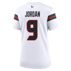 Houston Texans Women's Game White Jersey (9 Brevin Jordan)