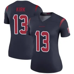 Houston Texans Women's Legend Navy Color Rush Jersey (13 Christian Kirk)