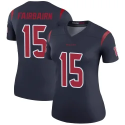 Houston Texans Women's Legend Navy Color Rush Jersey (15 Ka'imi Fairbairn)
