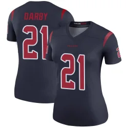 Houston Texans Women's Legend Navy Color Rush Jersey (21 Ronald Darby)