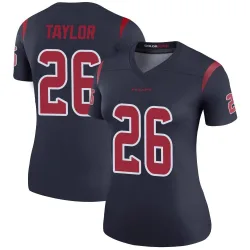 Houston Texans Women's Legend Navy Color Rush Jersey (26 J.J. Taylor)