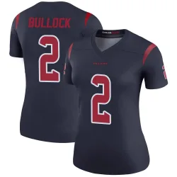 Houston Texans Women's Legend Navy Color Rush Jersey (2 Calen Bullock)