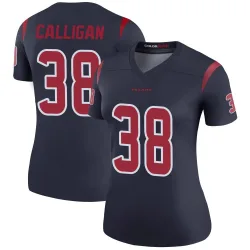 Houston Texans Women's Legend Navy Color Rush Jersey (38 Keydrain Calligan)