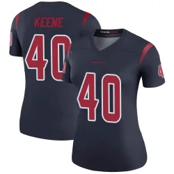 Houston Texans Women's Legend Navy Color Rush Jersey (40 Dalton Keene)