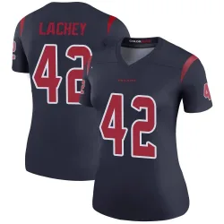 Houston Texans Women's Legend Navy Color Rush Jersey (42 Luke Lachey)