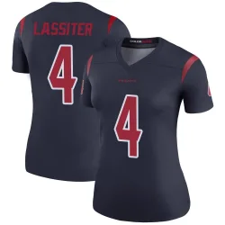 Houston Texans Women's Legend Navy Color Rush Jersey (4 Kamari Lassiter)