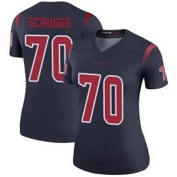 Houston Texans Women's Legend Navy Color Rush Jersey (70 Juice Scruggs)