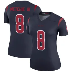 Houston Texans Women's Legend Navy Color Rush Jersey (8 John Metchie III)