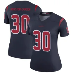 Houston Texans Women's Legend Navy DeAndre -Carson Color Rush Jersey (30 DeAndre Houston-Carson)