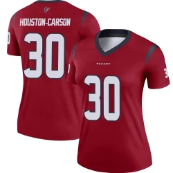 Houston Texans Women's Legend Red DeAndre -Carson Jersey (30 DeAndre Houston-Carson)