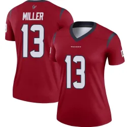Houston Texans Women's Legend Red Jersey (13 Braxton Miller)