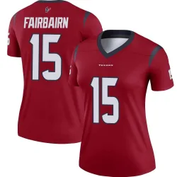 Houston Texans Women's Legend Red Jersey (15 Ka'imi Fairbairn)