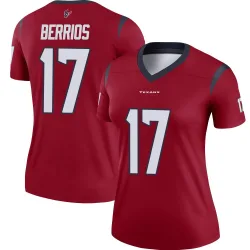 Houston Texans Women's Legend Red Jersey (17 Braxton Berrios)