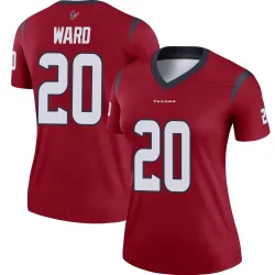Houston Texans Women's Legend Red Jersey (20 Jimmie Ward)