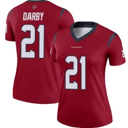 Houston Texans Women's Legend Red Jersey (21 Ronald Darby)