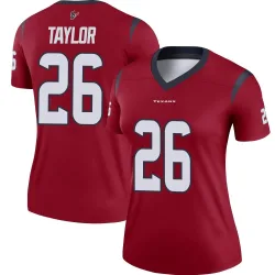 Houston Texans Women's Legend Red Jersey (26 J.J. Taylor)