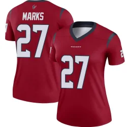 Houston Texans Women's Legend Red Jersey (27 Woody Marks)