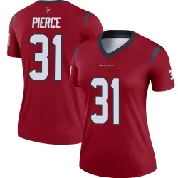 Houston Texans Women's Legend Red Jersey (31 Dameon Pierce)