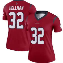 Houston Texans Women's Legend Red Jersey (32 Ka'dar Hollman)