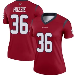 Houston Texans Women's Legend Red Jersey (36 Alijah Huzzie)