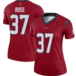 Houston Texans Women's Legend Red Jersey (37 D'Angelo Ross)