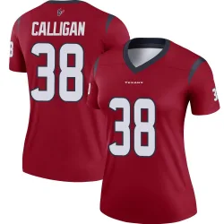 Houston Texans Women's Legend Red Jersey (38 Keydrain Calligan)