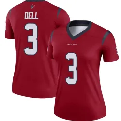 Houston Texans Women's Legend Red Jersey (3 Tank Dell)