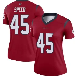 Houston Texans Women's Legend Red Jersey (45 E.J. Speed)