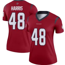 Houston Texans Women's Legend Red Jersey (48 Christian Harris)