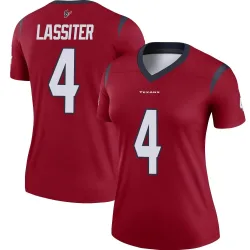 Houston Texans Women's Legend Red Jersey (4 Kamari Lassiter)